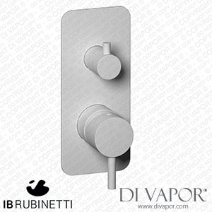 IB Rubinetti EMT312BO Milanotorino Exposed Parts for Manual Wall Mixer with Three Ways Diverter Spare Parts