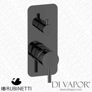 IB Rubinetti EMT312CF Milanotorino Exposed Parts for Manual Wall Mixer with Three Ways Diverter Spare Parts
