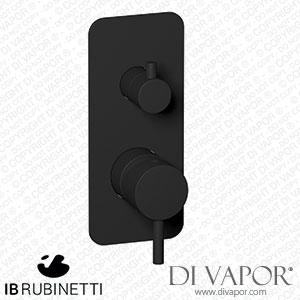 IB Rubinetti EMT312NP Milanotorino Exposed Parts for Manual Wall Mixer with Three Ways Diverter Spare Parts