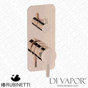 IB Rubinetti EMT312RS Milanotorino Exposed Parts for Manual Wall Mixer with Three Ways Diverter Spare Parts