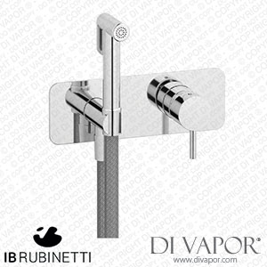 IB Rubinetti EMT706CC Milanotorino Exposed Parts for Bidet Spray Complete with Mixer Spare Parts