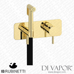 IB Rubinetti EMT706II Milanotorino Exposed Parts for Bidet Spray Complete with Mixer Spare Parts