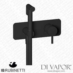IB Rubinetti EMT706NP Milanotorino Exposed Parts for Bidet Spray Complete with Mixer Spare Parts