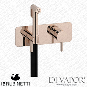IB Rubinetti EMT706RS Milanotorino Exposed Parts for Bidet Spray Complete with Mixer Spare Parts