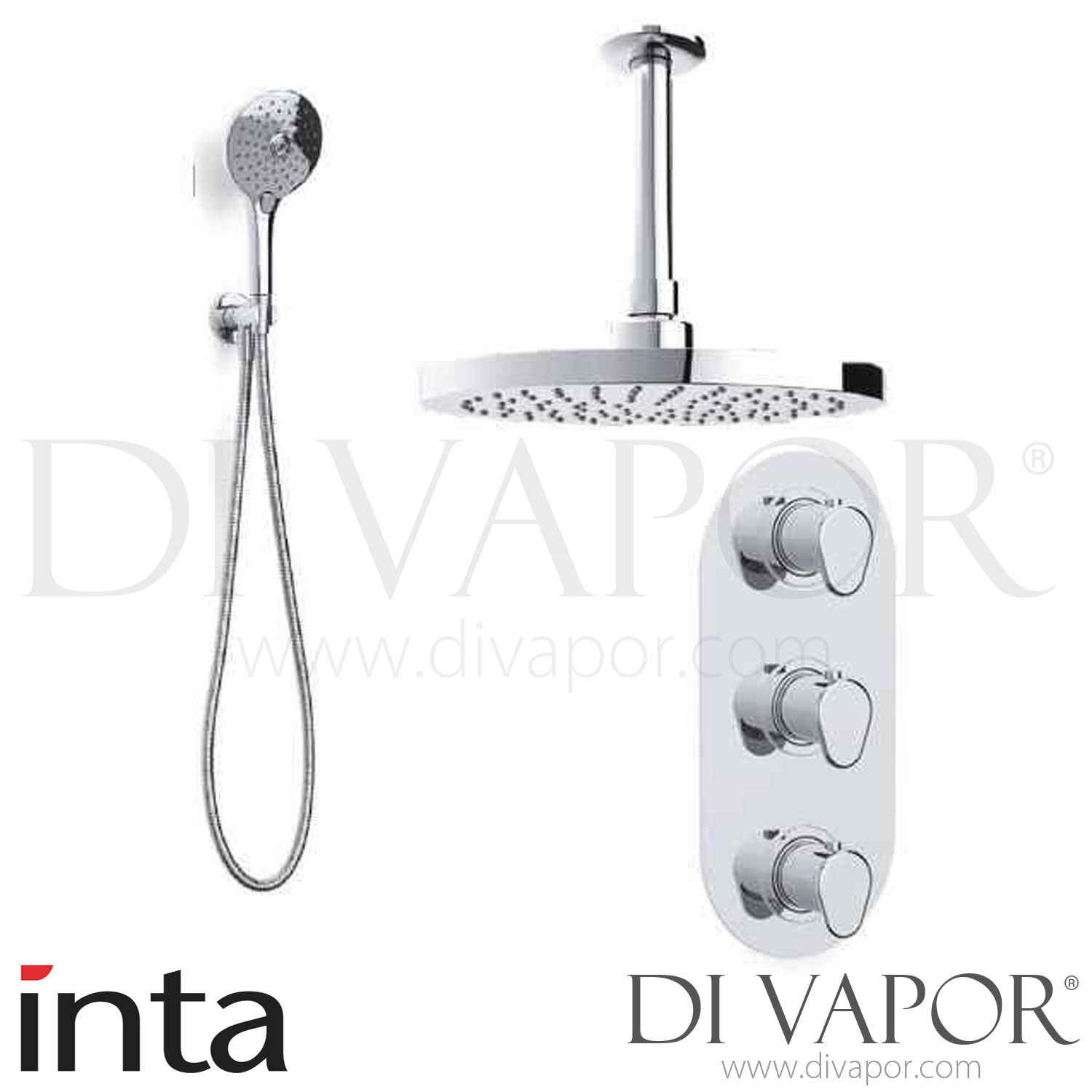 Inta ENZO32 Enzo Concealed 3 Handle Dual Outlet Thermostatic Shower Spare Parts