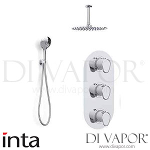 Inta ENZOD32 Enzo Thermostatic 3-Handle Dual Outlet Concealed Mixer Shower Spare Parts