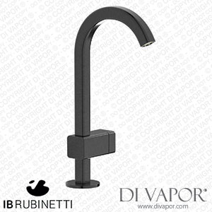 IB Rubinetti EO200CS_1 Elio Washbasin Mono Mixer with Hydroprogressive Cartridge Complete with Drain 60Degree Cut Spout and Plain Lever Spare Parts