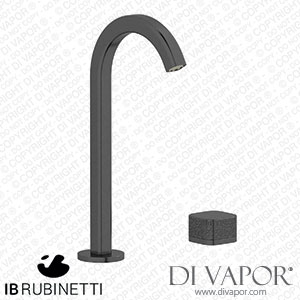 IB Rubinetti EO394CS_2 Elio Washbasin Two Hole Mixer with Hydroprogressive Cartridge Complete with Drain 60Degree Cut Spout and Coral Lever Spare Parts