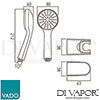 VADO ERI-SFMK-CP Spare Parts Diagram