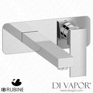 IB Rubinetti ERU207CC Rubacuori Wall Mounted Washbasin Mixer with Long Spout Complete with Drain Spare Parts