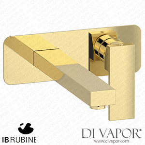 IB Rubinetti ERU207II Rubacuori Wall Mounted Washbasin Mixer with Long Spout Complete with Drain Spare Parts