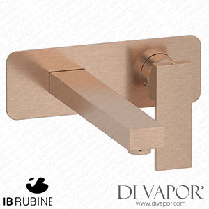 IB Rubinetti ERU207SR Rubacuori Wall Mounted Washbasin Mixer with Long Spout Complete with Drain Spare Parts