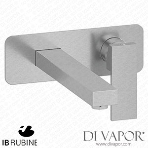 IB Rubinetti ERU207SS Rubacuori Wall Mounted Washbasin Mixer with Long Spout Complete with Drain Spare Parts