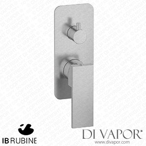 IB Rubinetti ERU310SS Rubacuori Exposed Parts for Manual Wall Mixer with Two Ways Diverter Spare Parts