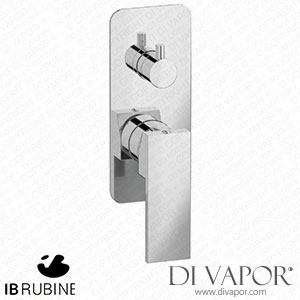 IB Rubinetti ERU312CC Rubacuori Exposed Parts for Manual Wall Mixer with Three Ways Diverter Spare Parts