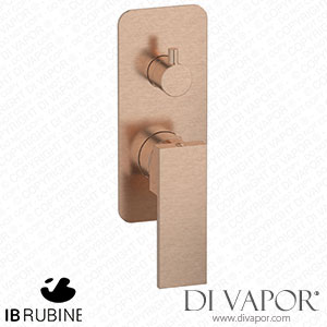 IB Rubinetti ERU312SR Rubacuori Exposed Parts for Manual Wall Mixer with Three Ways Diverter Spare Parts