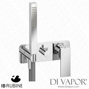 IB Rubinetti ERU313CC Rubacuori Exposed Parts for Manual Wall Mixer with Two Ways Diverter and Shower Kit Spare Parts