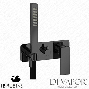 IB Rubinetti ERU313CF Rubacuori Exposed Parts for Manual Wall Mixer with Two Ways Diverter and Shower Kit Spare Parts