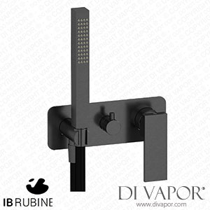 IB Rubinetti ERU313CS Rubacuori Exposed Parts for Manual Wall Mixer with Two Ways Diverter and Shower Kit Spare Parts