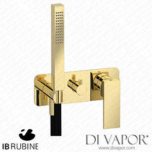 IB Rubinetti ERU313II Rubacuori Exposed Parts for Manual Wall Mixer with Two Ways Diverter and Shower Kit Spare Parts