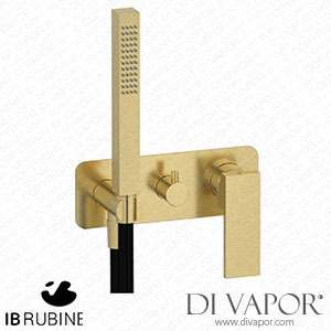 IB Rubinetti ERU313IS Rubacuori Exposed Parts for Manual Wall Mixer with Two Ways Diverter and Shower Kit Spare Parts