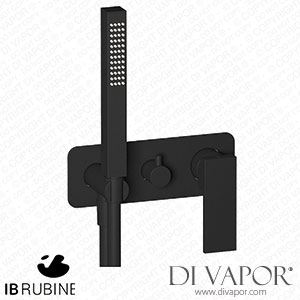 IB Rubinetti ERU313NP Rubacuori Exposed Parts for Manual Wall Mixer with Two Ways Diverter and Shower Kit Spare Parts