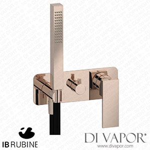 IB Rubinetti ERU313RS Rubacuori Exposed Parts for Manual Wall Mixer with Two Ways Diverter and Shower Kit Spare Parts