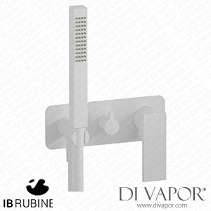 IB Rubinetti ERU314BO Rubacuori Exposed Parts for Manual Wall Mixer with Three Ways Diverter and Shower Kit Spare Parts