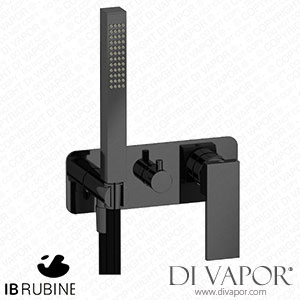 IB Rubinetti ERU314CF Rubacuori Exposed Parts for Manual Wall Mixer with Three Ways Diverter and Shower Kit Spare Parts