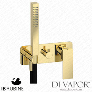 IB Rubinetti ERU314II Rubacuori Exposed Parts for Manual Wall Mixer with Three Ways Diverter and Shower Kit Spare Parts
