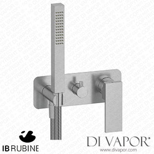 IB Rubinetti ERU314SS Rubacuori Exposed Parts for Manual Wall Mixer with Three Ways Diverter and Shower Kit Spare Parts