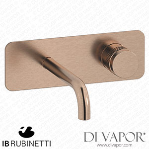 IB Rubinetti ERX206SR Reflex Wall Monted Washbasin Hydroprogressive Mixer Complete with Drain Spare Parts