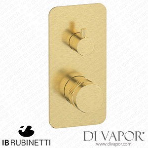 IB Rubinetti ERX312IS Reflex Exposed Parts for Manual Wall Hydroprogressive Mixer with 3 Ways Diverter Spare Parts