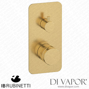 IB Rubinetti ERX312OS Reflex Exposed Parts for Manual Wall Hydroprogressive Mixer with 3 Ways Diverter Spare Parts