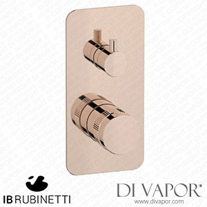 IB Rubinetti ERX312RS Reflex Exposed Parts for Manual Wall Hydroprogressive Mixer with 3 Ways Diverter Spare Parts