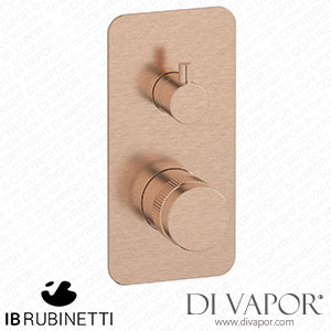 IB Rubinetti ERX312SR Reflex Exposed Parts for Manual Wall Hydroprogressive Mixer with 3 Ways Diverter Spare Parts