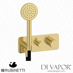 IB Rubinetti ERX313IS Reflex 2 Ways Wall Shower Hydroprogressive Mixer Complete with Shower Kit Spare Parts