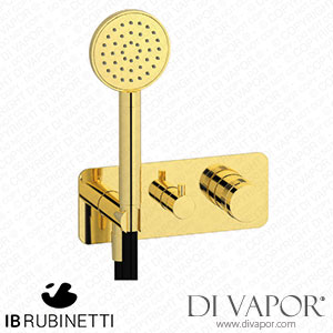 IB Rubinetti ERX313OO Reflex 2 Ways Wall Shower Hydroprogressive Mixer Complete with Shower Kit Spare Parts