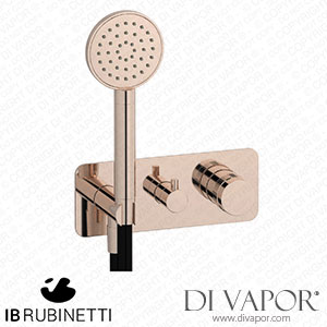 IB Rubinetti ERX313RS Reflex 2 Ways Wall Shower Hydroprogressive Mixer Complete with Shower Kit Spare Parts