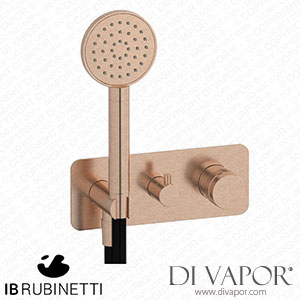 IB Rubinetti ERX313SR Reflex 2 Ways Wall Shower Hydroprogressive Mixer Complete with Shower Kit Spare Parts