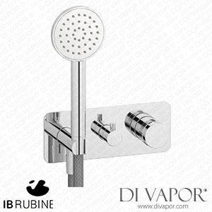 IB Rubinetti ERX314CC Reflex 3 Ways Wall Shower Hydroprogressive Mixer Complete with Shower Kit Spare Parts