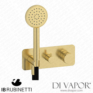 IB Rubinetti ERX314IS Reflex 3 Ways Wall Shower Hydroprogressive Mixer Complete with Shower Kit Spare Parts