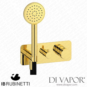 IB Rubinetti ERX314OO Reflex 3 Ways Wall Shower Hydroprogressive Mixer Complete with Shower Kit Spare Parts
