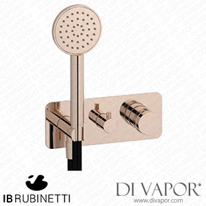 IB Rubinetti ERX314RS Reflex 3 Ways Wall Shower Hydroprogressive Mixer Complete with Shower Kit Spare Parts
