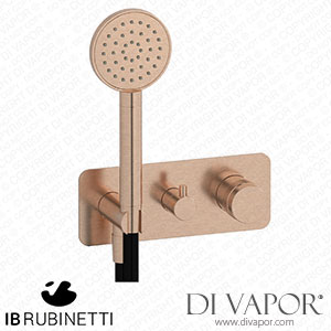 IB Rubinetti ERX314SR Reflex 3 Ways Wall Shower Hydroprogressive Mixer Complete with Shower Kit Spare Parts