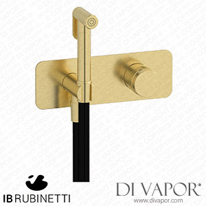 IB Rubinetti ERX706IS Reflex Exposed Parts for Bidet Spray Complete with Hydroprogressive Mixer Spare Parts