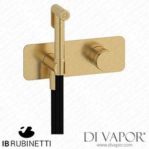IB Rubinetti ERX706OS Reflex Exposed Parts for Bidet Spray Complete with Hydroprogressive Mixer Spare Parts