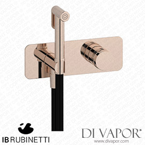 IB Rubinetti ERX706RS Reflex Exposed Parts for Bidet Spray Complete with Hydroprogressive Mixer Spare Parts