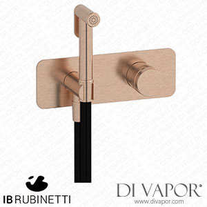 IB Rubinetti ERX706SR Reflex Exposed Parts for Bidet Spray Complete with Hydroprogressive Mixer Spare Parts