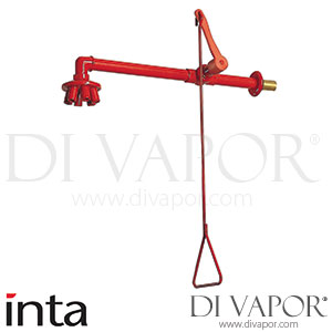 Inta ES1100150RD Red Emergency Overhead Shower with Pull Lever Spare Parts